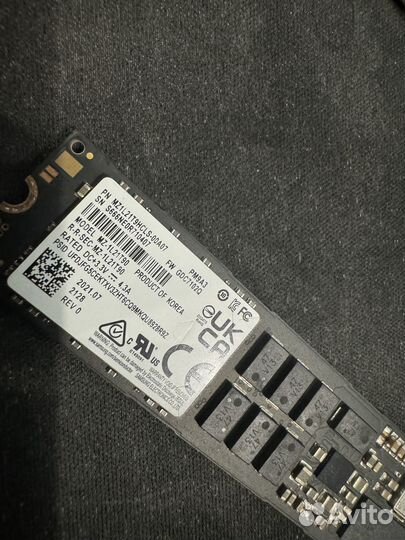 SSD диск samsung M.2 PM9A3 1.92 тb PCIe 4.0 x4 TLC