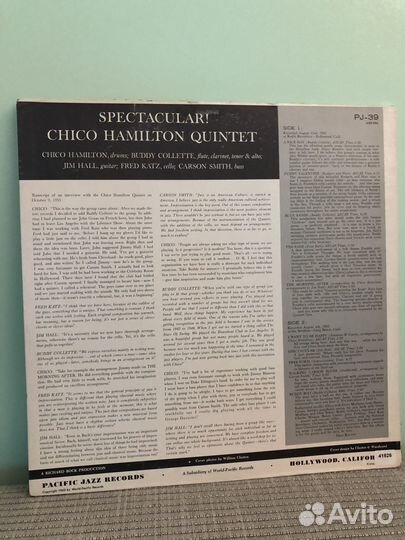 The Chico Hamilton Quintet – Spectacular, US, 1962