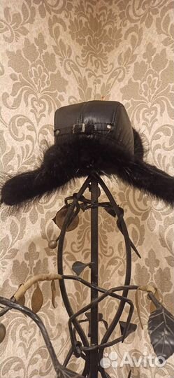 Шапка с мехом мужская