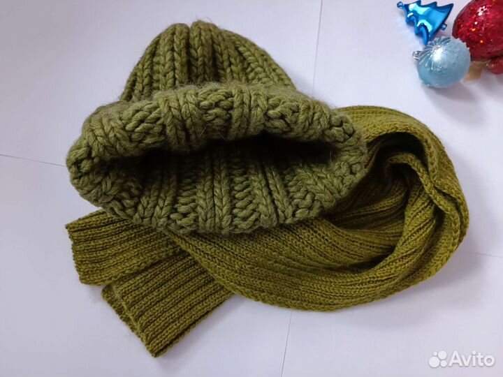 Шапка женская шарф в подарок