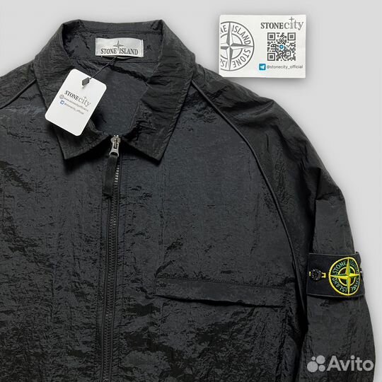 Костюм Stone island Nylon Metal черный (M-XXL)