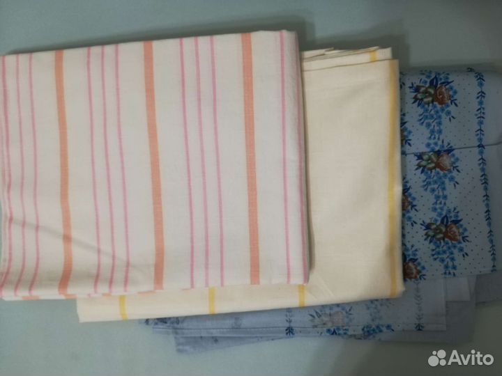 Простынь лен 1.5 спал. ссср, размер 140х200, новые