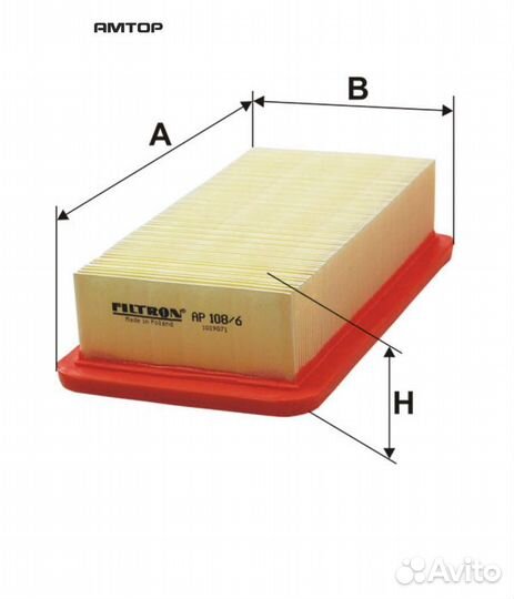 Filtron AP1086 Фильтр воздушный hyundai