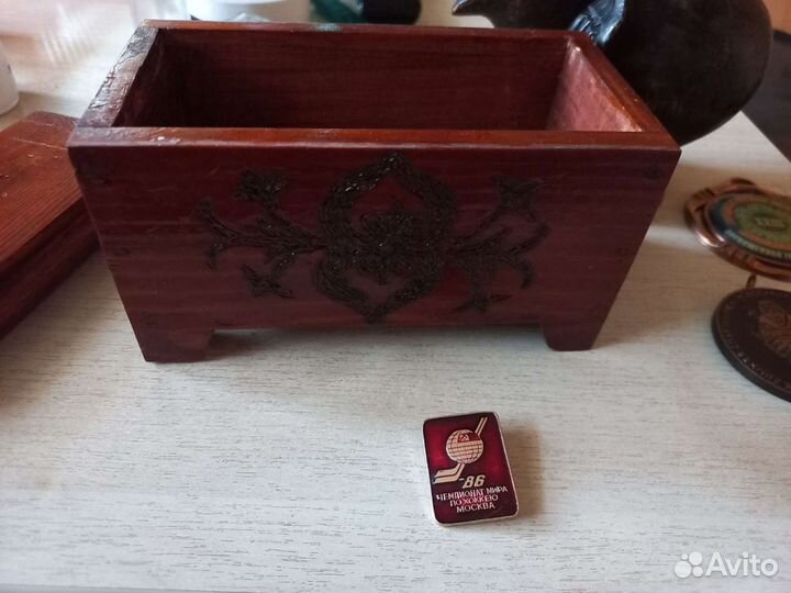 Деревянная старинная шкатулка СССР