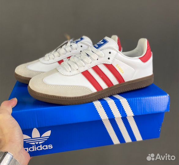 Adidas Originals Samba OG White Better Scarlet