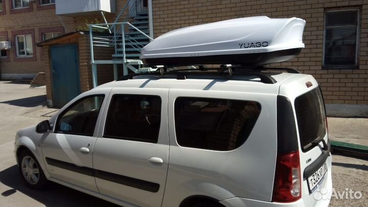 Автобокс Yuago Avatar белый (460л) на Ларгус