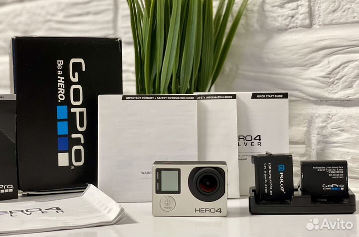 GoPro Hero 4 Silver + полный комплект
