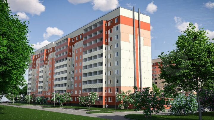 2-к. квартира, 55,7 м², 1/10 эт.