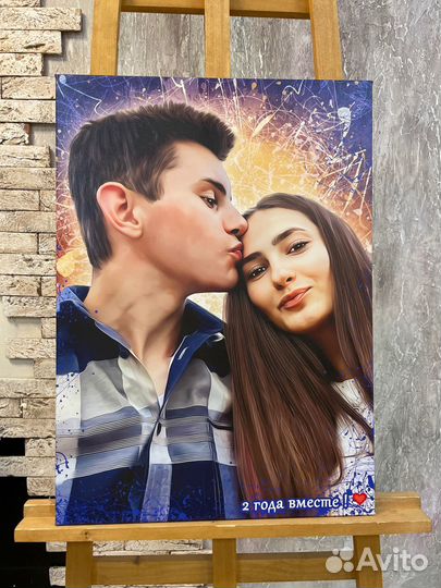 Портрет на холсте по фото