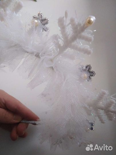 Ободок для девочки снежинка