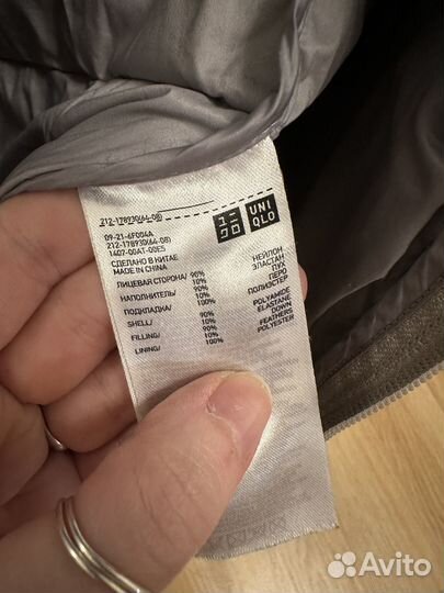 Пуховик пальто женское Юникло легкое S