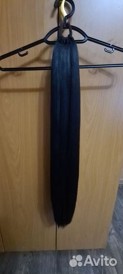 Хвост волосы на резинке