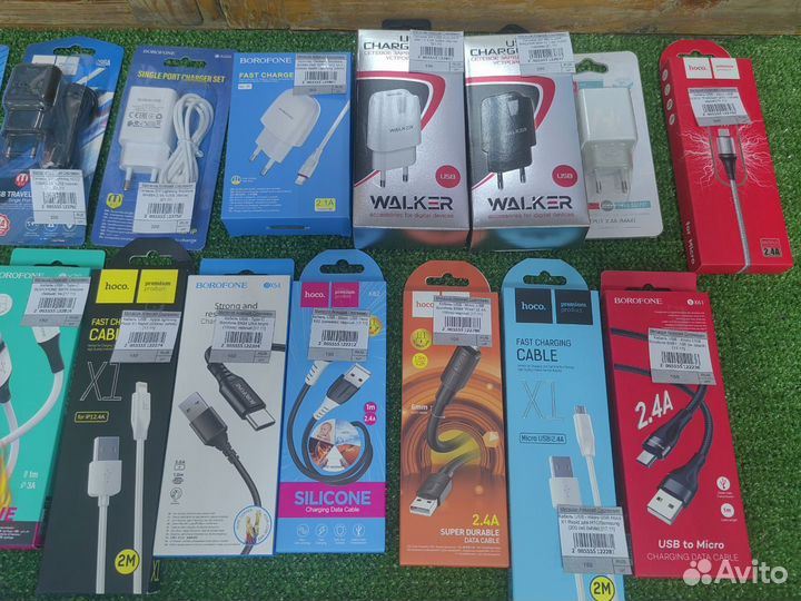 USB-кабели, сетевые зарядные устройства новые