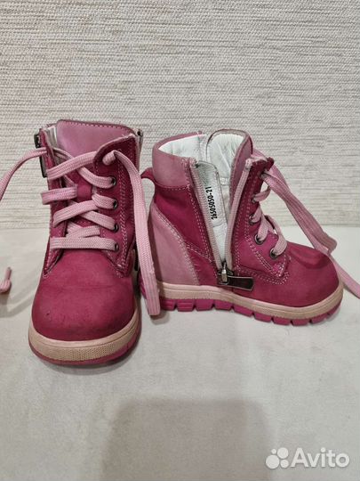 Ботинки для девочки 21р
