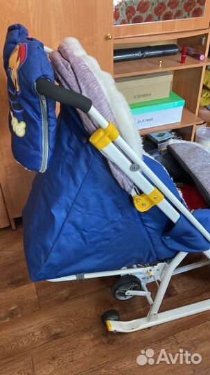 Детские санки коляска бу