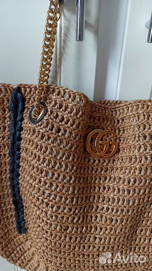 Cумка Gucci Marmont GG Raffia