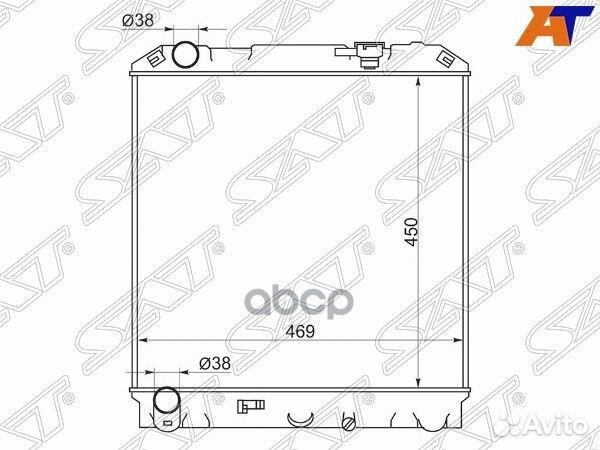 Радиатор Isuzu ELF nprnqr 93-06 / Nissan Atlas F