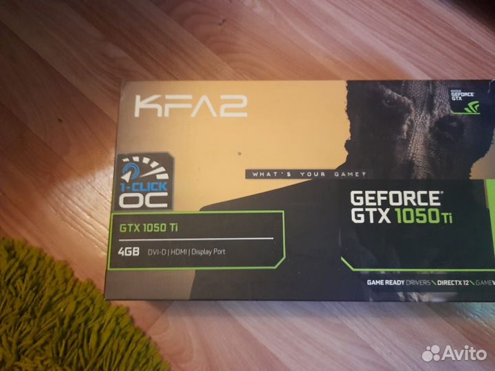 Видеокарта gtx 1050ti kfa2 4gb 1click