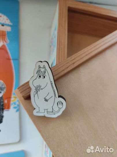 Цена за всё. Пазлы Муми тролли (два набора)значок