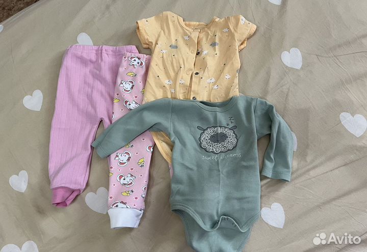 Вещи пакетом для девочки 68