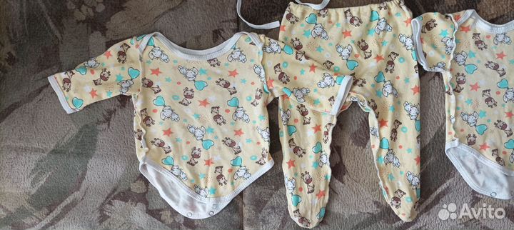 Ползунки и боди (56-62 рост)