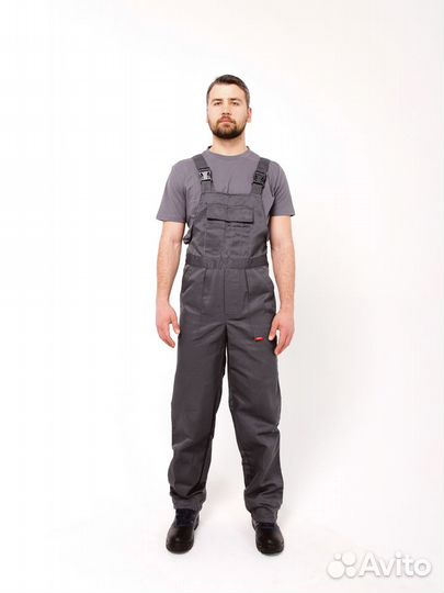 Полукомбинезон профессионал темно-серый