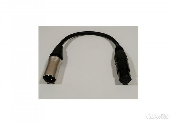 Кабель переходник XLR 3P - XLR 5P