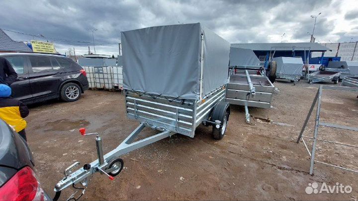 Прицеп легковой для автомобиля с тентом