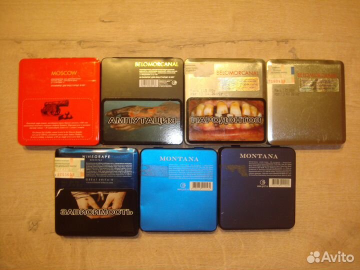 Коробка портсигар жестяная