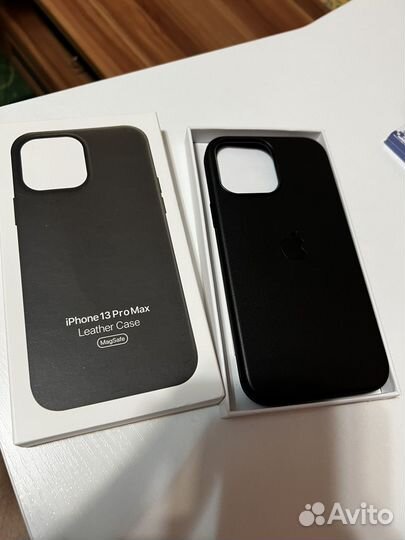 Чехол на iPhone 13 pro max (кожзам) новый
