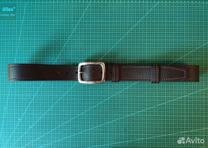 Ремень из кожи буйвола «Морской»