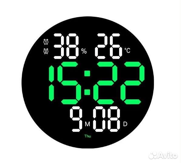 Часы электронные,круглые