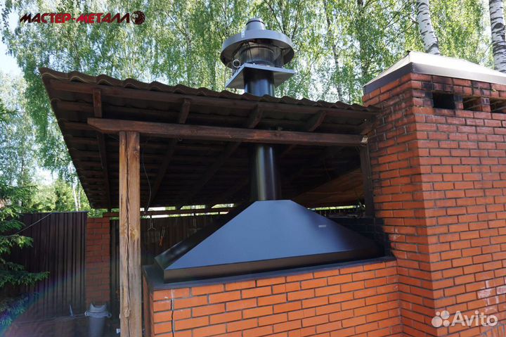 Вытяжной зонт оцинковка. Вытяжка для ресторанов