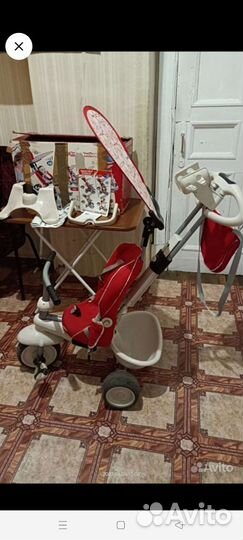 Велосипед с родительской ручкой