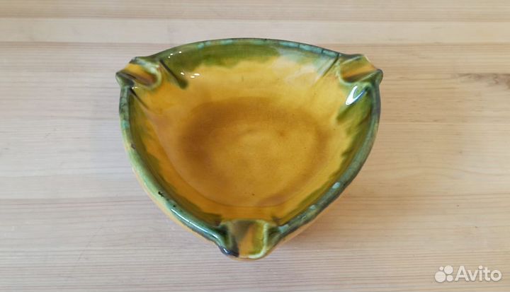 Пепельница Конаково обливная керамика СССР