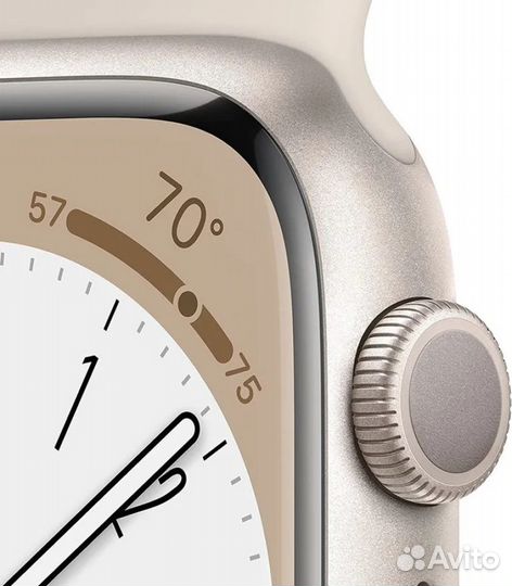 Смарт-часы Apple Watch Series 8, 45 мм, S/M, сияющ