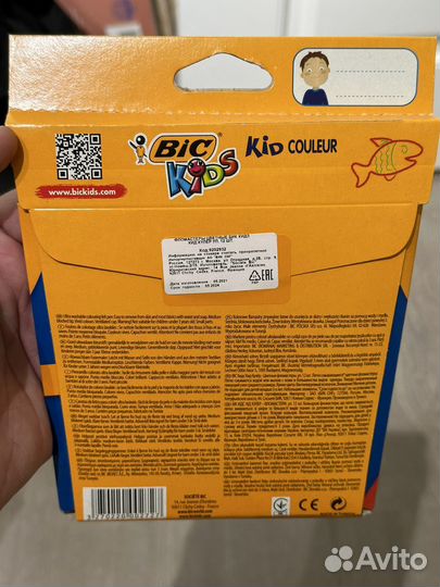 Аква Фломастеры Bic kids couleur 12шт