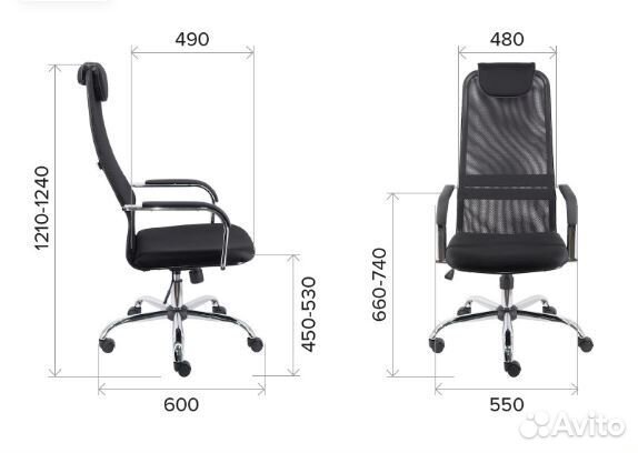 Компьютерное кресло EP-708 Сетка Красный