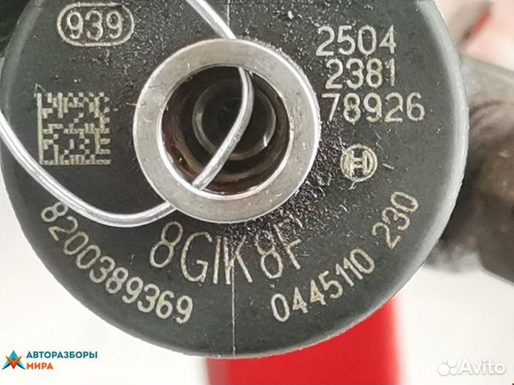 Форсунка Renault Scenic 2 рест. 2007 8200389369