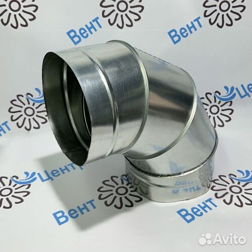 D 110 Отвод 90 из оцинкованной стали