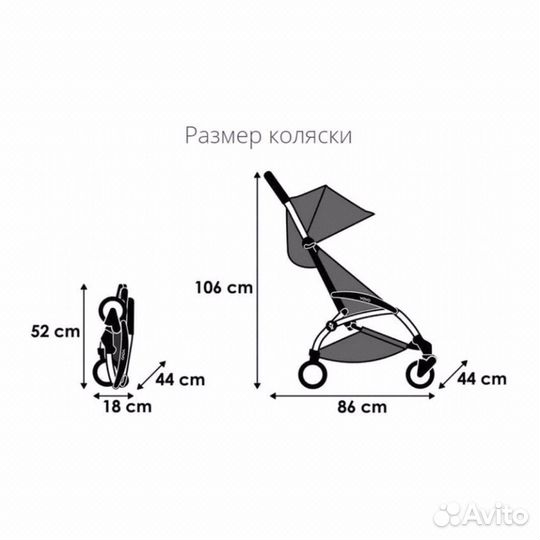 Коляска Yoya 175 в прокат/для путешествий/книжка