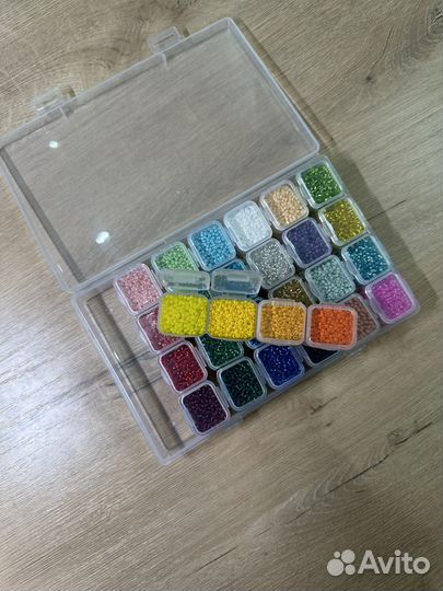 Бисер 28 цветов (можно для Wildberries)