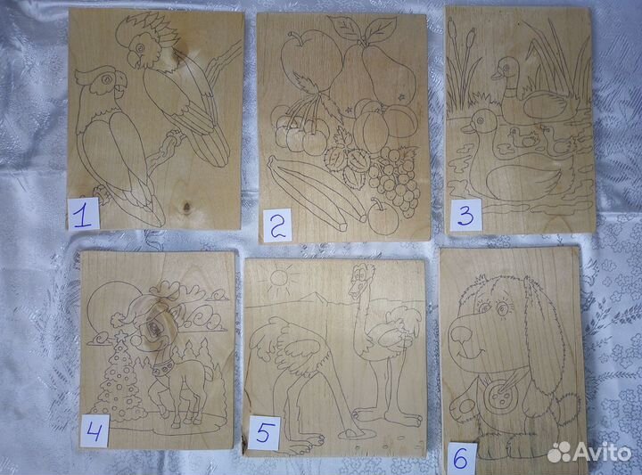Доски для выжигания с рисунком