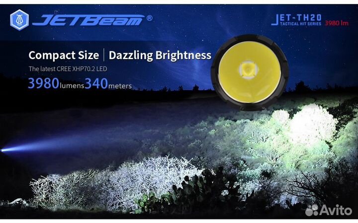 Тактический фонарь Jetbeam JET-TH20 guardian NEW