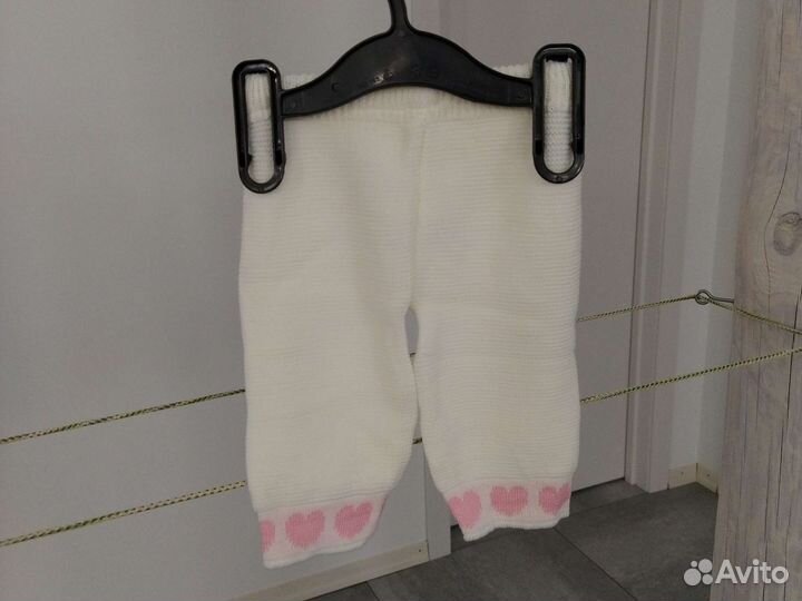 Новый вязаный костюм детский 74