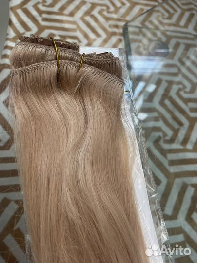 Волосы натуральные на трессе 60 см-85