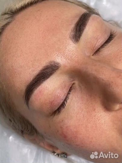 Пудровое напыление Микроблейдинг Татуаж