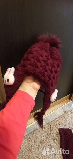 Шапка шарфик Деми на 1,6-2,5 года