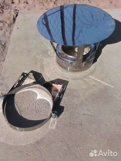 Оголовок с крепежом сендвич-трубы Wattek 200/300