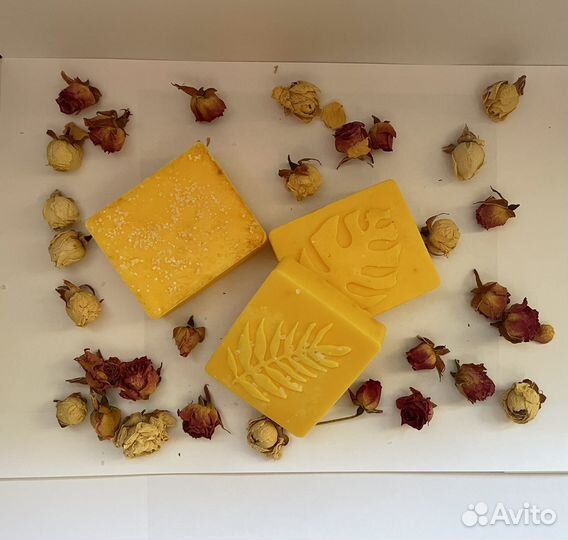Натуральное мыло ручной работы облепиха-апельсин